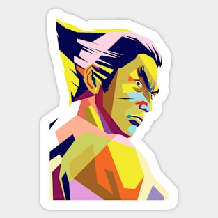 pop art retro game Sticker